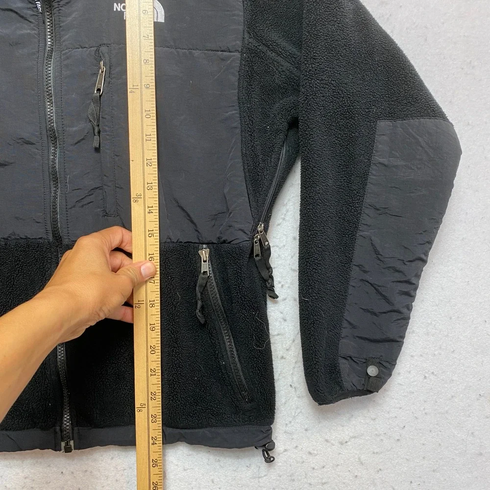 The North Face Denali Fleece Jacket Mens S Black Polartec Full Zip Mock Neck